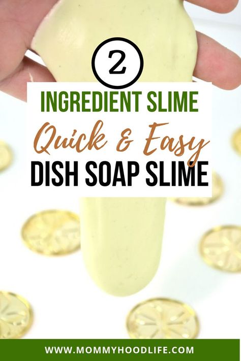 Check out this fun and easy Two Ingredient Dish Soap Slime recipe and skip the mess and yucky ingredients! Quick, easy, and none of the usual slime making messes.    #dishsoapslime #slimerecipe #slime Dish Soap Slime Recipe, Two Ingredient Slime, Dish Soap Slime, 2 Ingredient Slime, Soap Slime, Slime Ingredients, Slime Making, Easy Slime Recipe, Lunch Inspiration