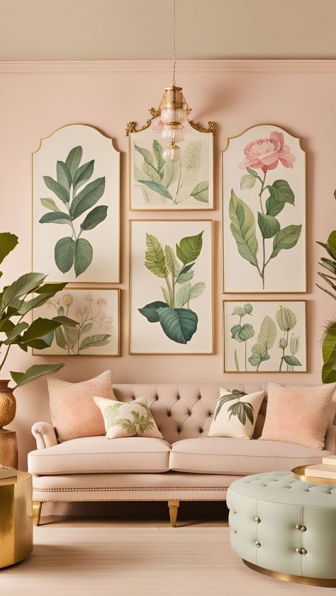 Transform your living room into a floral paradise with these elegant and chic floral decor ideas. From pastel pink sofas to colorful floral rugs, these 35 floral living room decor ideas will inspire you to create a cozy and inviting space that is perfect for relaxing and entertaining. Whether you’re looking for a shabby chic look or a modern and sophisticated vibe, these floral decor ideas will help you achieve the perfect balance. Floral Living Room Decor, Chic Boho Living Room, Floral Decor Ideas, Pink Sofas, Boho Living Room Decor Ideas, Pastel Interior Design, Floral Living Room, Cozy Boho Living Room, Pink Bedroom Walls