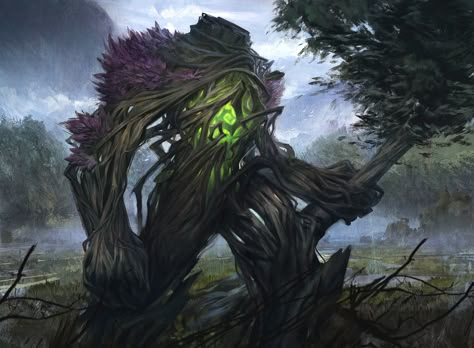 ArtStation - Golem of the Forests, Alisher Mirzoev Plant Creatures, Fantasy Horror, Heroic Fantasy, Fantasy Beasts, Fantasy Forest, 다크 판타지, Forest Creatures, Monster Concept Art, Fantasy Creatures Art