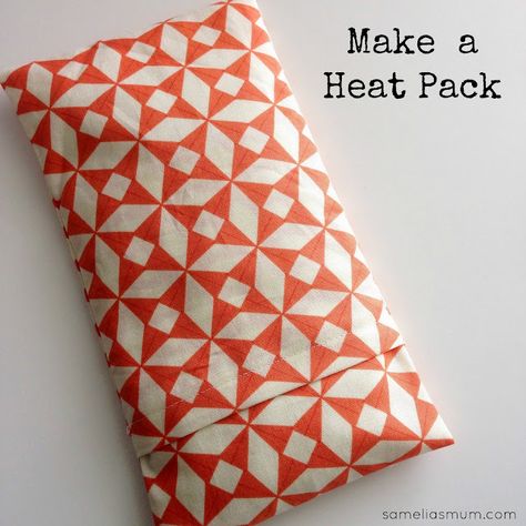 Diy Heat Pack, Rice Heat Pack, Diy Heating Pad, Microwave Heat Pack, Stitching Diy, Sewing Template, Crochet Cake, Rice Heating Pads, Envelope Cover