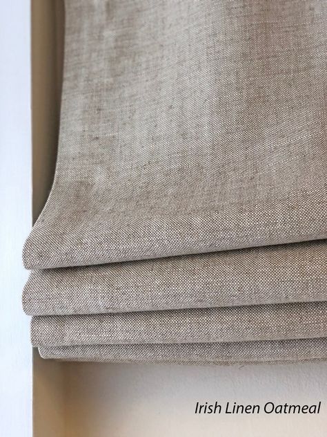 Custom Roman Shade irish Linen European Relaxed | Etsy Linen Roman Shades, Fabric Roman Shades, Relaxed Roman Shade, Roman Curtains, Flat Roman Shade, Custom Roman Shades, Roman Shade, Custom Window Treatments, Custom Windows