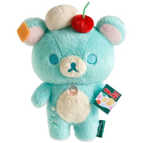 Blue Rilakkuma, Rilakkuma Plushie, Melon Soda, 3d Pokemon, Kawaii Plushies, Cream Soda, Cute Stuffed Animals, All Things Cute, Cute Little Things