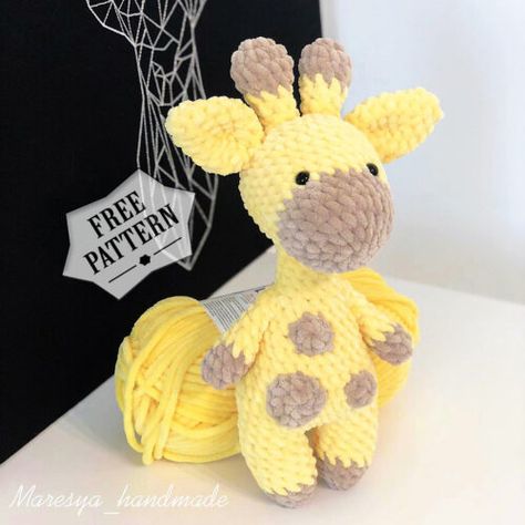 Giraffe Haken, Toy Giraffe, Plush Giraffe, Crochet Giraffe Pattern, Hook Crochet, Giraffe Crochet, Easy Crochet Animals, Crochet Plush, Pola Amigurumi