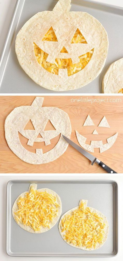 Halloween Quesadilla, Menu Halloween, Cheese Quesadillas, Dinner Halloween, Recetas Halloween, Kids Halloween Food, Halloween Fest, Spooky Food, Fun Halloween Food