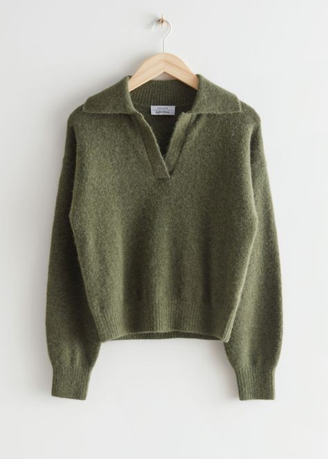 Dark green sweater