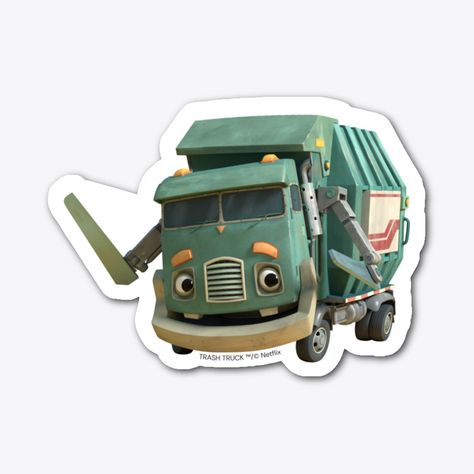 Trash Truck Party, Truck Cupcakes, Trash Truck, Truck Clipart, Dinosaur Themed Birthday Party, Truck Stickers, Trucks Birthday Party, Truck Party, Kids Party Themes