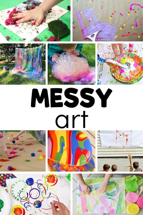 Messy Party, Messy Play Activities, Messy Crafts, Messy Kids, Wonder Art, Messy Art, Summer Preschool, Preschool Arts And Crafts, Vbs Crafts