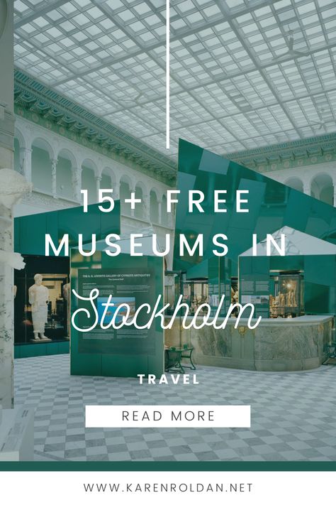 You'll find a list of free museums to visit in Stockholm. They're great for visitors or locals who want to explore the many different types of art that are available at no cost! Perfect if you're on a budget and looking for something affordable and fun to do while visiting Sweden's capital city. Stockholm Like A Local, Stockholm Places To See, Stockholm To Do List, Stockholm Visit, Stockholm Museum, Different Types Of Art, Stockholm Travel, Baltic Cruise, Backpack Through Europe