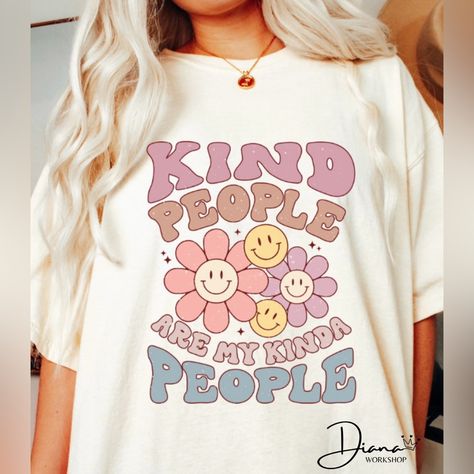 I Sell This Hand Made Shirts With A Hope To Get To Does People That Are Struggling With Mental Health. Side Baby, Smiley Flower, Kind People, Teaching Shirts, Shirt Pocket, Heat Press Machine, Press Machine, Teacher Tshirts, Baby One Piece