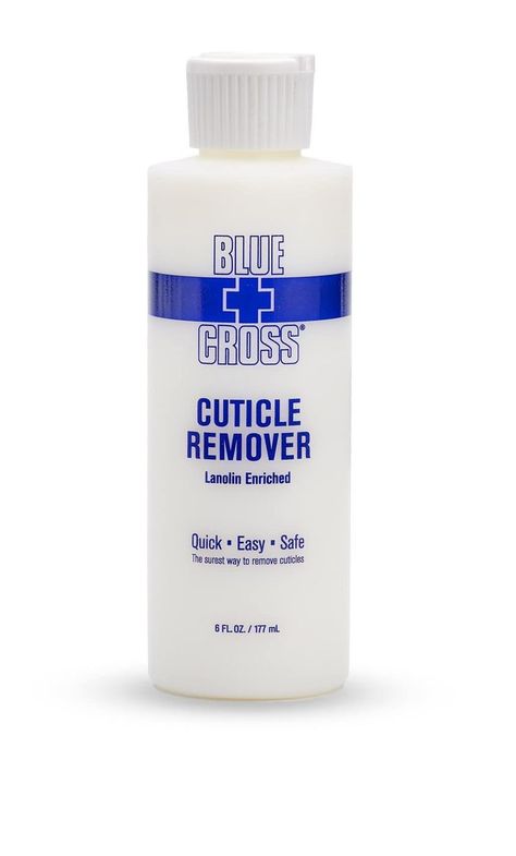 Blue Cross Hydrating, Moisturizing, Strengthening Cuticle Remover Oil with Lanolin for Brittle Nails, Hang Nails + Dry Cuticles, Made in USA, 6 ounce Dry Cuticles, Cuticle Softener, Cuticle Care, Cuticle Remover, Damaged Nails, Brittle Nails, Ingrown Toe Nail, Nail Cuticle, Dry Nails