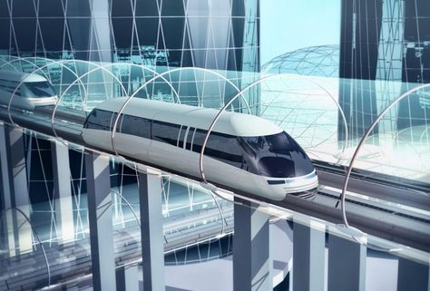 Tube Train, Underground Tube, Speculative Design, Disruptive Innovation, Future Transportation, Transportation Technology, Airport Design, Train Route, Mediterranean Style Homes