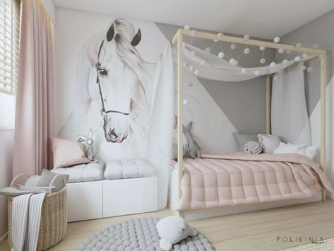 Girl Horse Room, Horse Girls Bedroom, Horse Themed Bedrooms, Horse Bedroom, Horse Room, Toddler Girl Room, Girl Bedroom Designs, Girl Bedroom Decor, Room Design Bedroom