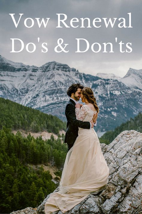 vow renewal dos and donts http://www.idotaketwo.com/blog/vow-renewal-etiquette-2/ Wedding Vow Renewal Ceremony, Anna Kara, Mountain Wedding Photos, Stunning Wedding Photos, Renewal Wedding, Vow Renewal Ceremony, Wedding Renewal Vows, Destination Wedding Photos, Wedding Vows Renewal