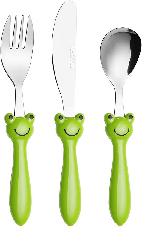 Toddler Utensils, Frog House, Toddler Plates, Table Knife, Frog Decor, Frog Art, Kind Reminder, Green Frog, Frog And Toad