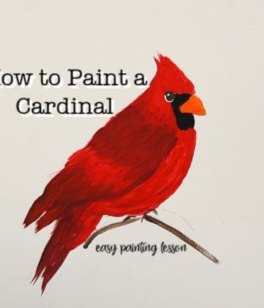 October 2018 - Pamela Groppe Art Bird Painting Acrylic, Cardinal Painting, Learn How To Paint, Painting Art Lesson, Acrylic Painting Tutorials, Acrylic Painting Techniques, Red Bird, Painting Lessons, Beginner Painting