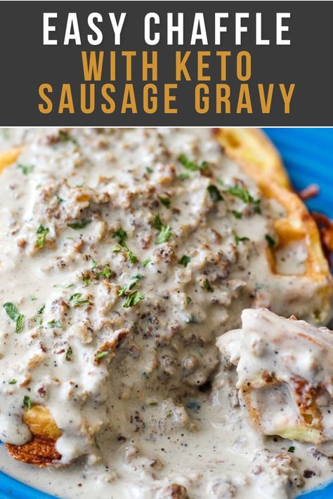 Keto Sausage Gravy Recipes, Keto Sausage Gravy And Biscuits, Low Carb Biscuits And Gravy, Carnivore Biscuits And Gravy, Cottage Cheese Sausage Gravy, Carnivore Sausage Gravy, Carnivore Gravy Recipe, Keto Gravy Low Carb, Healthy Sausage Gravy