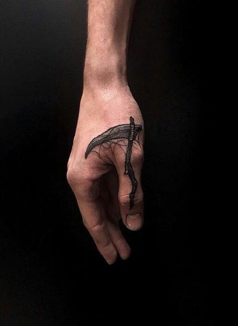 Creepy Finger Tattoos, Hand Thumb Tattoo, Men Hand Tattoos Ideas, Hand Tattoo Designs Men, Men Finger Tattoos, Thumb Tattoo, Tattoo Main, Hand Tattoo Designs, Thumb Tattoos