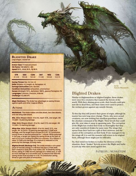 Dnd Undead Monsters, Corrupted Forest, Dnd Combat, Race Design, Dnd Creatures, Tree Monster, Dnd Stats, Plant Monster, Dnd Campaign