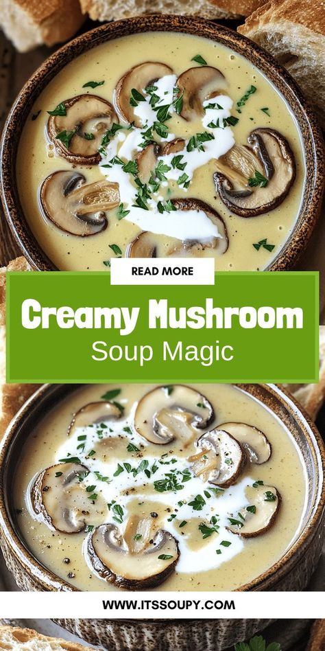 Indulge in the comforting warmth of Homemade Condensed Cream of Mushroom Soup! This simple recipe guides you through creating a creamy, flavorful soup using fresh ingredients and essential tips. Perfect for cozy nights or as a versatile base for other dishes, it's sure to impress! Discover the joy of homemade soup with easy steps and variations for every dietary need. Click to dive into the recipe—your taste buds will thank you! Homemade Mushroom Soup, Homemade Cream Of Mushroom Soup, Homemade Cream Of Mushroom, Mushroom Benefits, Creamy Mushroom Soup, Mushroom Soup Recipes, Culinary Techniques, Cream Of Mushroom Soup, Delicious Cream