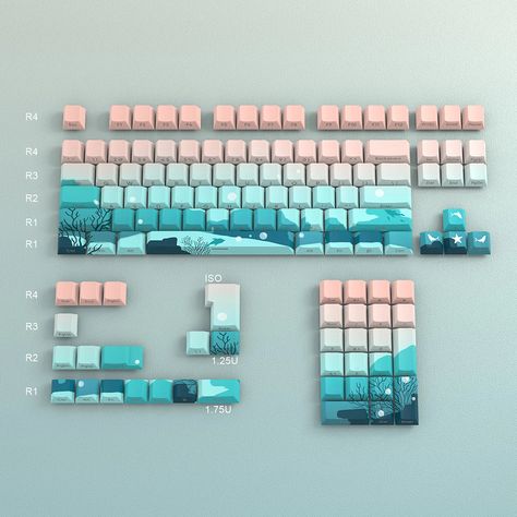 Double Shot Pbt Keycaps 125 Keys Light Of Dawn Custom Keycap Set Dye Sub Backlight Key Caps For Mx Switch Mechanical Keyboard Ca - Mice & Keyboards Accessories - AliExpress Gaming Keyboard Aesthetic, Keycaps Aesthetic, Keyboard Inspiration, Keyboard Customization, Cute Cubicle, Kawaii Inspiration, Fancy Keyboard, Keyboard Ideas, Custom Keyboards