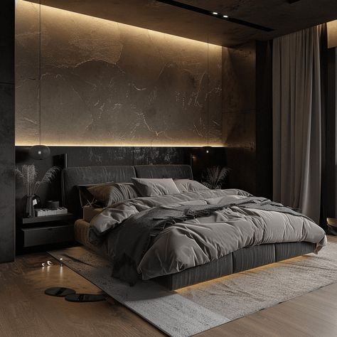 65 Modern Bedroom Designs That You Have To See - Edward George Bed Canopy With Lights, Luxury Bedroom Interior, Hotel Bedroom Design, Under Bed Lighting, Sleeping Room, Pink Bedrooms, Bedroom Essentials, Modern Bedroom Furniture, Modern Bedroom Design