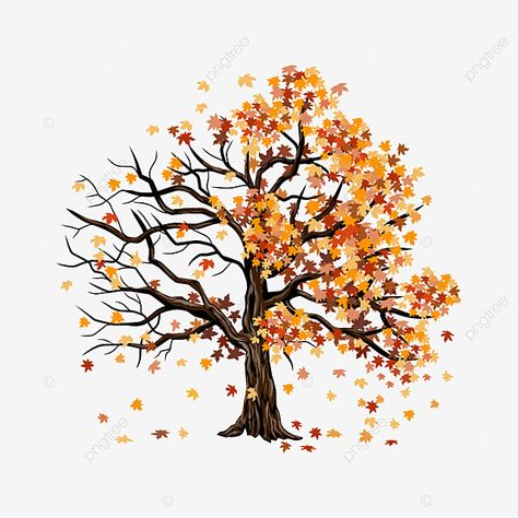 Maple Tree Drawing Simple, Fall Tree Drawing Autumn Leaves, Fall Tree Illustration, Maple Tree Illustration, Dead Tree Drawing, Maple Tree Drawing, Fall Tree Drawing, Autumn Tree Branch, Maple Tree Tattoos