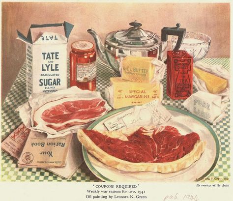 How to Make Do in Wartime - Food+City Wartime Recipes, Jessie Willcox Smith, Food Rations, Crooked House, Food History, Main Menu, Art Uk, Vintage Recipes, Just In Case