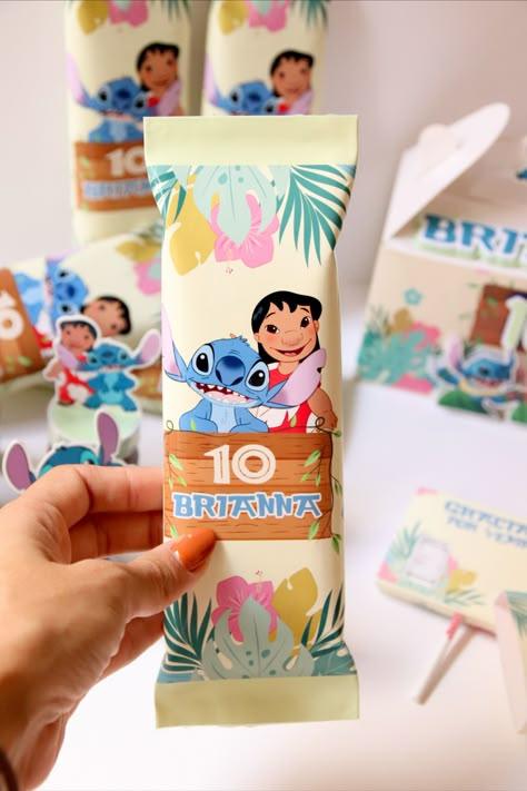 Lilo And Stitch Favors, Stitch Party Ideas, Lilo And Stitch Costume, Lilo And Stitch Birthday, Kids Hamper, Stitch Birthday Party, Stitch Party, Family Coloring Pages, Stitch Birthday