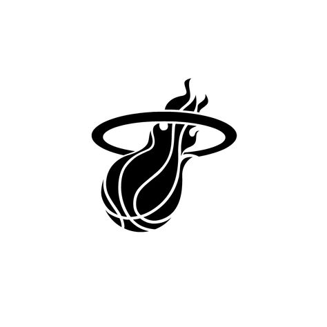 Miami Heat Tattoo Ideas, Basketball Vector Art, Gunther Tattoo, Miami Heat Tattoo, Basketball Logo Design Ideas, Tattoos Basketball, Nike Tattoo, Calf Sleeve Tattoo, Designer Typography