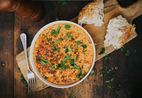 Crab Thermidor Recipe | Greendale Farm Shop Crab Thermidor Recipe, Thermidor Sauce, Elegant Meals, Lobster Thermidor, Farm Shop, Dry White Wine, Fresh Chives, White Meat, Fresh Bread