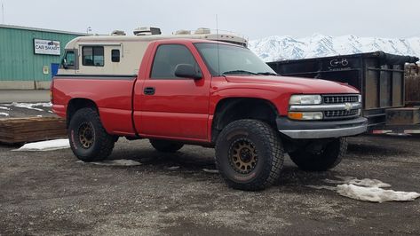 GMT800 prerunner. Chevy Silverado Single Cab, Silverado Single Cab, Sierra Gmc, Single Cab Trucks, Custom Chevy Trucks, Truck Ideas, Mack Trucks, Gmc Trucks, Truck Camper