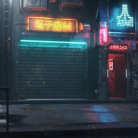 Neon Noir, Sci Fi Environment, Sci Fi Films, Cyberpunk City, Dark City, Arte Cyberpunk, Cyberpunk Aesthetic, Neon Aesthetic, Substance Painter