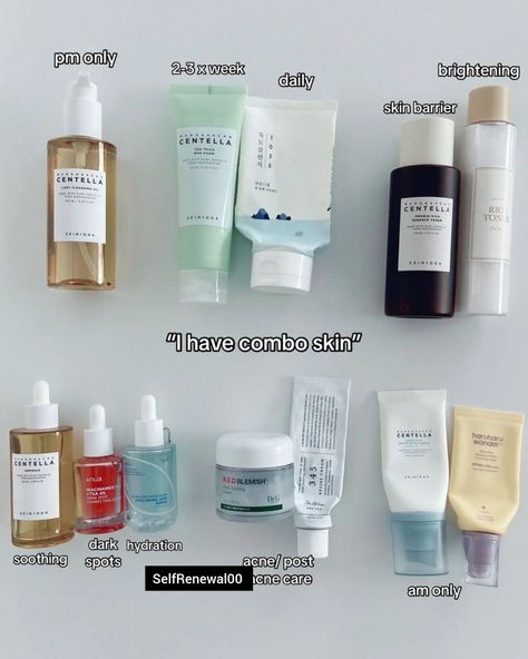 We you have dry and oily combo skin use this product #skincarrdaily #skincareproducts #skincaretips #koreanskincare #koreanproducts Korean Skincare For Combination Skin Beauty Products, Clogged Pores Skincare Routine, Korean Skin Care Products For Oily Skin, Non Comedogenic Skincare, Korean Cleanser For Combination Skin, Combination Skin Routine Korean, Skin Care Products For Combination Skin, Korean Skincare Products For Oily Skin, Korean Moisturizer For Combination Skin