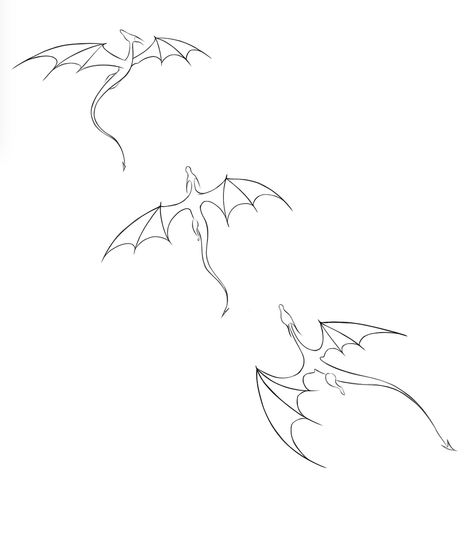 Minimalist Dragons Tattoo, Classy Dragon Tattoo, Single Needle Dragon Tattoo, 3 Small Dragon Tattoos, Fine Line Tattoo Dragon, Dragon Tattoo Linework, Small Dragon Tattoo Designs, Line Drawing Dragon, Elegant Dragon Tattoo