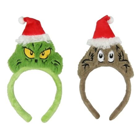 If you're looking for officially licensed The Grinch merchandise, you've come to the right place! Bioworld specializes in creating officially licensed apparel and accessories, along with other fantastic geek merchandise. This 2-pack of Grinch headbands makes the perfect gift. One headband has a green Grinch face with Santa Hat, and the other has a brown Max face with a Santa hat. Such awesome headbands will go a long way as a gift for any How The Grinch Stole Christmas enthusiast, even if it's f Grinch Merchandise, How Grinch Stole Christmas, Grinch Stuff, Starbucks Cup Art, Grinch Christmas Party, Grinch Who Stole Christmas, The Grinch Stole Christmas, Classic Cartoon Characters, Grinch Stole Christmas