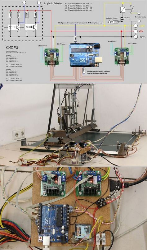 Arduino Projects Diy, Arduino Cnc, Cnc Controller, Arduino Robot, Diy Cnc Router, Drukarka 3d, Pi Projects, 3d Cnc, Electronic Circuit Projects