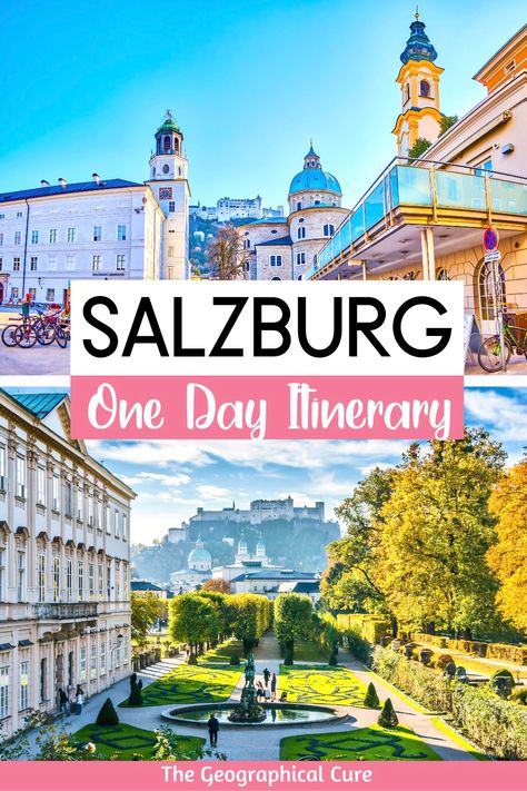 Planning a visit to Salzburg Austria? This is the ultimate one day in Salzburg itinerary and day trip guide. Salzbug is one of the most beautiful towns in Europe, with an unbeatable Old Town. This Salzburg itinerary covers the top attractions and best things to do in Salzburg in 1 day. Salzburg has Baroque architecture, a rich history, and is the city of Mozart. This travel guide also gives you tips for visiting Salzburg on a day trip from Vienna. Read on for what to do and see in Salzburg! Baroque Architecture, Hiking Tips, Salzburg Itinerary, Europe Travel Quotes, Salzburg Travel, Day Trips From Vienna, World Of Wanderlust, Salzburg Austria, Austria Travel