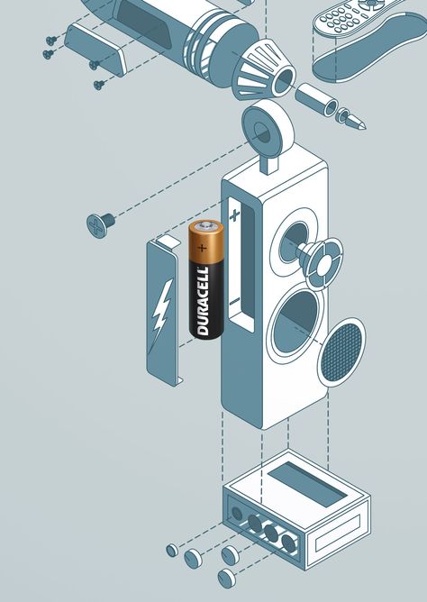 Print campaign for Duracell. Duracell Ads, Print Campaign, More Energy, Ads Creative, Design Inspo, Illustrator, Energy, Graphic Design, Design