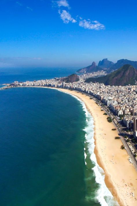 Beach Aerial View, Travel Photo Wall, Ipanema Beach, Copacabana Beach, Sea Resort, Brazil Travel, Travel Photography Inspiration, Romantic Honeymoon, Sweet Summertime