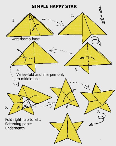 Risultato della ricerca immagini di Google per http://www.net4tv.com/voice/graphics/Origami_star.gif Natal, Origami Busta, Origami Star Instructions, Origami Stella, Easy Origami Star, Origami Christmas Ornament, 3d Paper Star, Origami Diagrams, Tutorial Origami