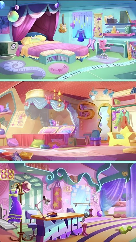 Club Bedroom, Klub Winx, Bg Design, Las Winx, Cartoon House, Totally Spies, Cute Room Ideas, Club Room, Witch Art