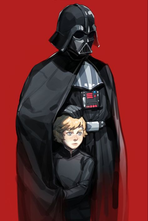 Darth Vader And Luke, Vader And Luke, Anakin Vader, Dark Vador, Star Wars Anakin, Star Wars Drawings, Star Wars 2, Star Wars Wallpaper, Star Wars Artwork