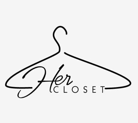 Hanger Logo, Logo Online Shop, Lady Logo, Clothing Logo Design, Dress Logo, Boutique Logo Design, Clothing Brand Logos, Inspiration Logo Design, Boutique Logo