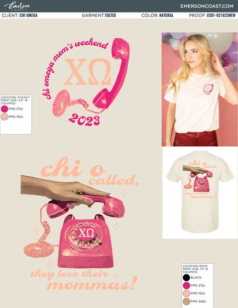 Get this for your sorority! 1) Click the pin 2) Click “customize me” on our site 3) Get a proof! | Custom Sorority Designs | Custom Sorority Apparel | Sorority Tee | Greek T-shirts  | Chi Omega | Chi O | XO | Sorority Parents Weekend | Sorority Mom's Day | Chi O Called, they love their mommas! Moms Day Sorority Shirt, Sorority Moms Day Shirts, Moms Day Sorority, Moms Weekend Sorority, Chi Omega Shirts Design, Sorority Moms Day, Parents Weekend Sorority, Moms Weekend Shirts, Sorority Shirts Designs Ideas