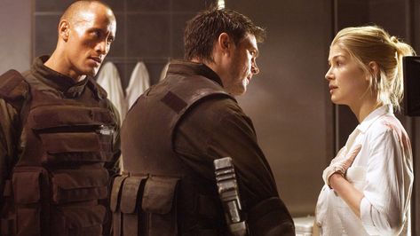 Doom Movie, Rosamund Pike, Fiction Movies, Battle Star, Karl Urban, Fantasy Films, We Movie, Dwayne Johnson, Movie Photo