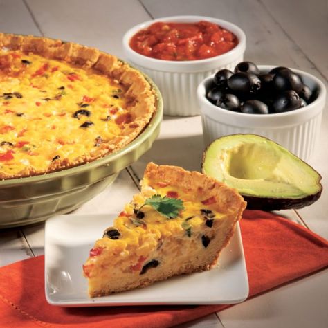 Southwestern Quiche, Olive Relish, Mini Cranberry Cheesecake, Comfort Food Recipes, Cornbread Crust, Creamed Corn Recipes, With Cornbread, Cranberry Cheesecake, Corn Recipe