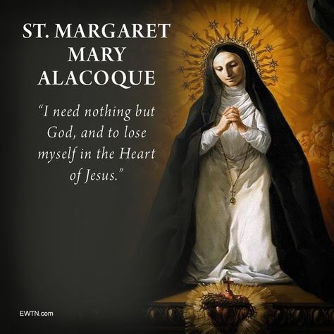 Margaret Mary Alacoque, St Margaret Mary, Saint Philomena, The Sacred Heart Of Jesus, Saint Quotes Catholic, St Margaret, Christ The King, The Sacred Heart, Sacred Heart Of Jesus