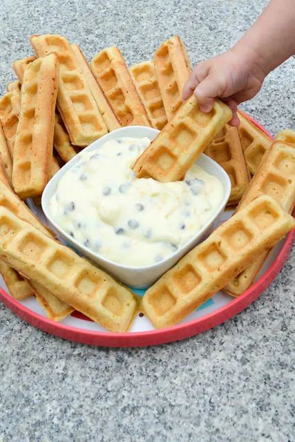 Waffle Stick, Cannoli Dip, Waffle Sticks, Recipe Developer, Waffle Maker Recipes, Cheesecake Dip, Pampered Chef Recipes, Waffle Iron, Waffle Recipes