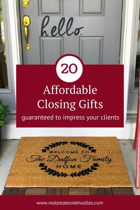 Closing Gifts For Sellers, Closing Gifts For Buyers, Closing Gift Ideas, Real Estate Marketing Gifts, Real Estate Client Gifts, Realtor Client Gifts, Inmobiliaria Ideas, Real Estate Closing Gifts, Marketing Gift