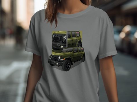 Top offer of the season! Adventure Jeep Graphic Tee, Men's Off-Road Vehicle T-Shirt, Outdoor Enthusiast Clothing, Unique 4x4 Design Shirt, now at an exclusive price of $21.98 #ExplorerApparel #UniqueTeeDesign #4x4VehicleShirt #WildernessShirt #AdventureClothing #OutdoorTee #MensGraphicTee #JeepTShirt #OffRoadApparel #RuggedJeepDesign Adventure T-shirt With Letter Print And Short Sleeves, Short Sleeve T-shirt With Front Print For Outdoor, Jeep Tee Shirts, Graphic Print Short Sleeve T-shirt For Outdoor, Adventure Jeep, Casual Adventure T-shirt With Custom Print, Adventure Outfit, Offroad Vehicles, Mens Graphic Tee